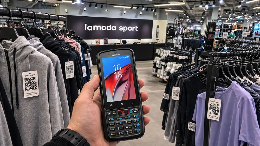 Терминал сбора данных MEFERI ME40K в магазине LAMODA SPORT