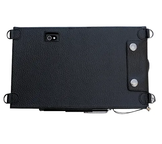 Чехол для планшета Urovo P8100 из нат. кожи, рамка вокруг экрана, крышка на магнитах, 4 кольца для ремней, наплеч. ремень 40 мм, рег. длина до 1600 мм