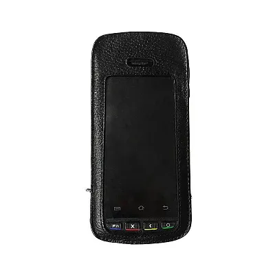 Сумка-чехол (из натуральной кожи) для онлайн-кассы МКАССА RS9000-Ф (UROVO i9000S) с ремнем через плечо