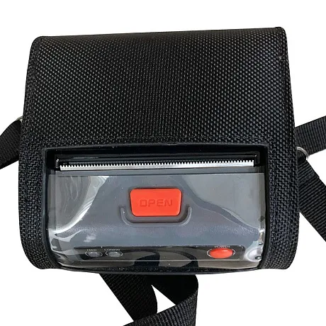 Сумка-чехол (текстильная) U-BG40 для мобильного принтера UROVO K419 с ремнем через плечо и с креплением на пояс